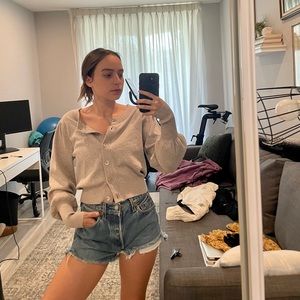 Aritzia (Wilfred) Oatmeal Cardigan XS